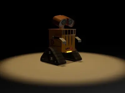 wall e robot 3D model buy