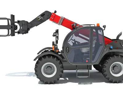 Telescopic Handler Telehandler Forklift 3D model