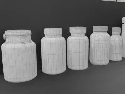Medicine container package 3D model