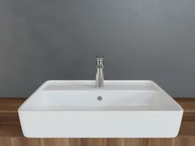 Sink with mixer Free 3D model