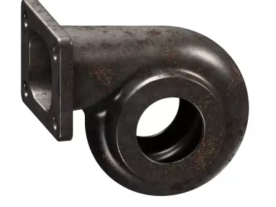 Rusty Turbine Housing 3D model