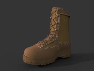 Air Force Boot Low-poly 3D model