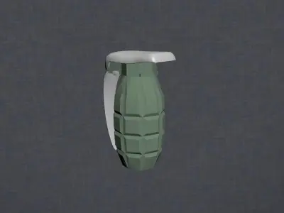 3D model grenade Low-poly 3D model