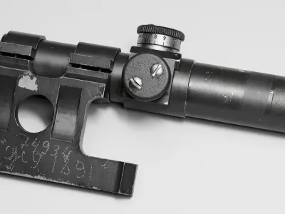 Mosin-Nagant PU Scope Low-poly 3D model