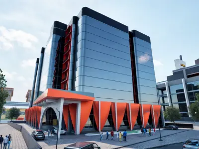SHOPPING MALL commercial buildings-3D Model 3D model