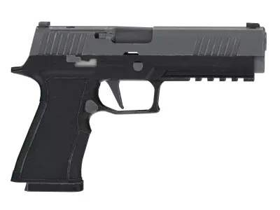 P320-XTEN Pistol Low Poly PBR Realistic Low-poly 3D model