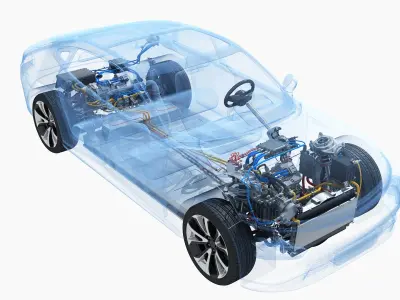  Electric Car SUV Chassis X-Ray 