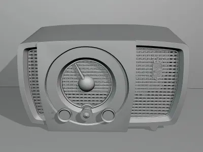 Vintage table receiver 59 3D model