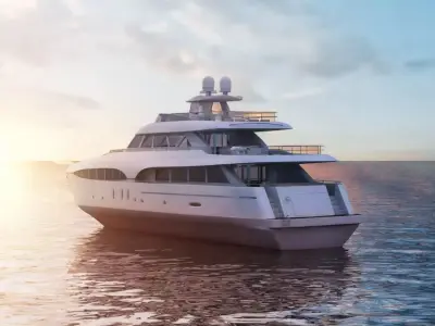 Luxury yacht 3D model by liuluhong
