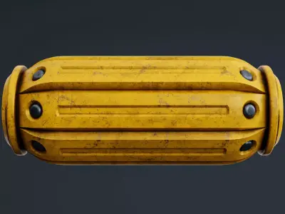 Sci-Fi Grenade Prop Low-poly 3D model