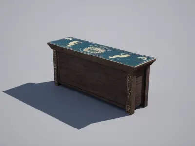 Egyptian Table Low-poly 3D model purchase