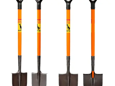 bayonet shovel Low-poly 3D model