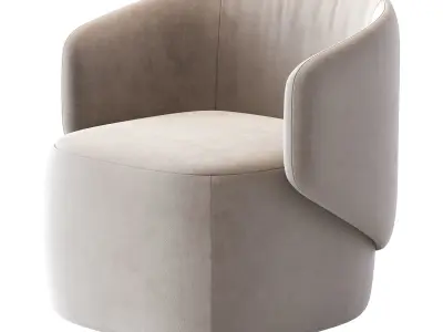 Crescent  Armchair 3D model purchase
