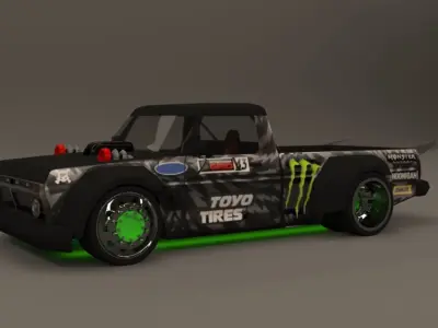 turbo truck 3D model purchase