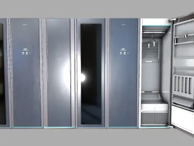 Cabinets server cabinet Low-poly 3D model