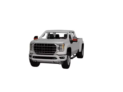 Generic Pickup Truck Versatile Vehicle Design 01 3D model