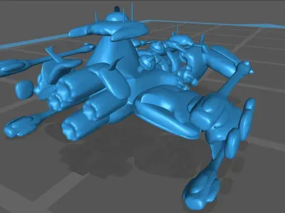 Starcraft Battlecruiser 3D print model