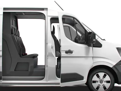 Renault Master L2H2 CrewCab Van HQ Interior 2024 3D model