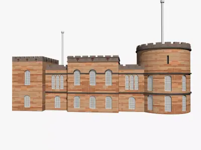 Medieval Castle 3D model get