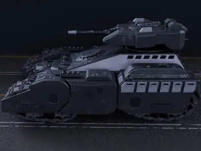 Futuristic Tank 3D model