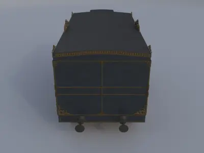 TrainwagoncoachshopB 3D model