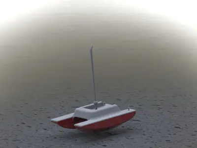 simple boat Free 3D model