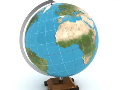 Stylish Globe 3D model