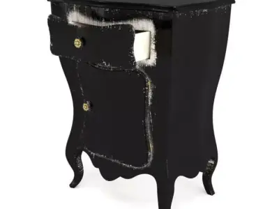 Black Antique Cabinet 3D model