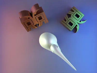 Sleek Modern Bird Sculpture Free 3D print model