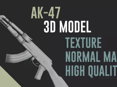 AK-47 ak - rifle 3D model order