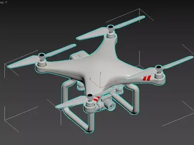 3D model of a quadcopter drone3D model of a quadcopter drone 3D model