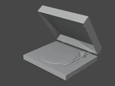 Sony Turntable Vinyl Record Player 3D model
