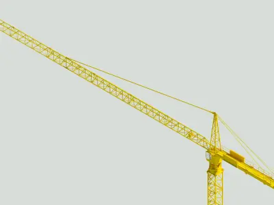 Construction Tower Crain -32 Low-poly 3D model