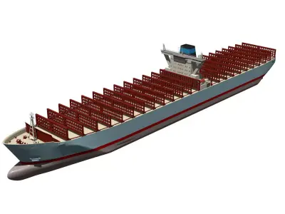 Container Ship 3D model from CGTrader