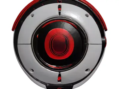 Futuristic Robotic Eye 3D Model 3D model