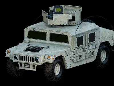Humvee Military M1114 3D model