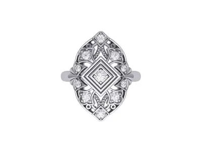 Art-Deco-Ring 3D print model get
