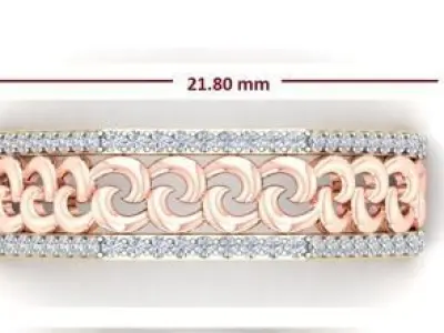 Designer Ring 3d Print Model 3D print model