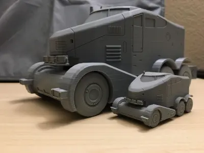 Death Stranding PHI MC20000 semi trailer truck 3D print model