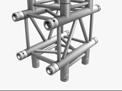 Square Truss Cross and T- Junction 31 3D model