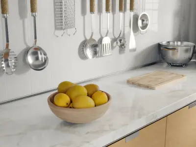  Mangoes Fruit Bowl Food Model 