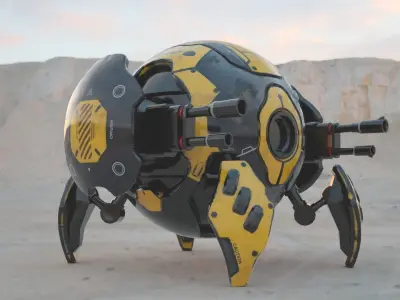 Robot ball 3D model