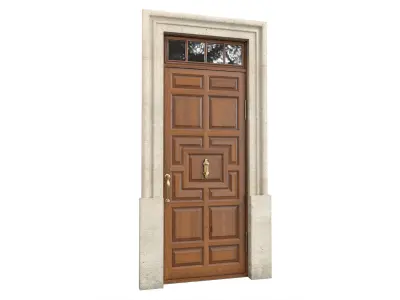 Entrance classic door 140 3D model