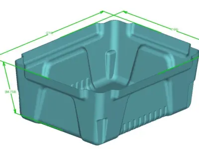 AIR COOLER WATER TANK 3D print model