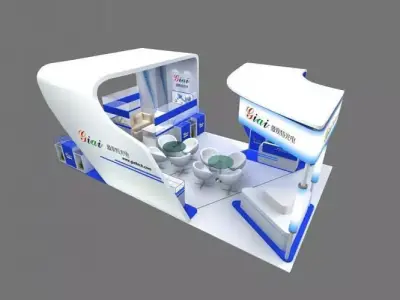 Exhibition - Area -10X6 3DMAX2012-020 3D model