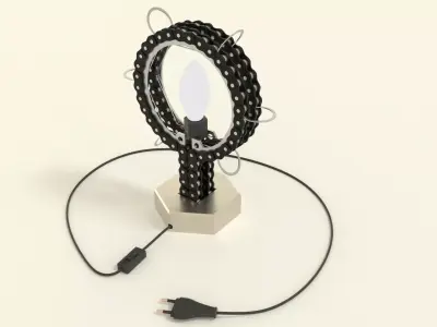 Industrial omega lamp 3D model