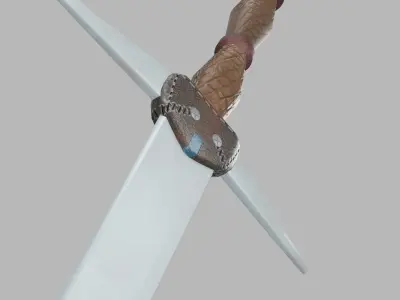 Sword Warrior Sword Low-poly 3D model