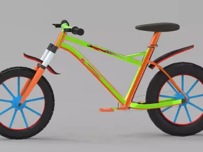 Cycle Free low-poly 3D model