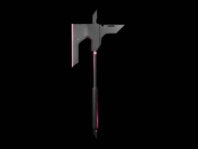 Sci Fi Battle Axe Free 3D model