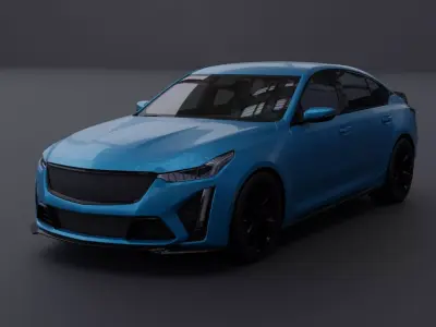 Generic Sedan 7 Low-poly 3D model